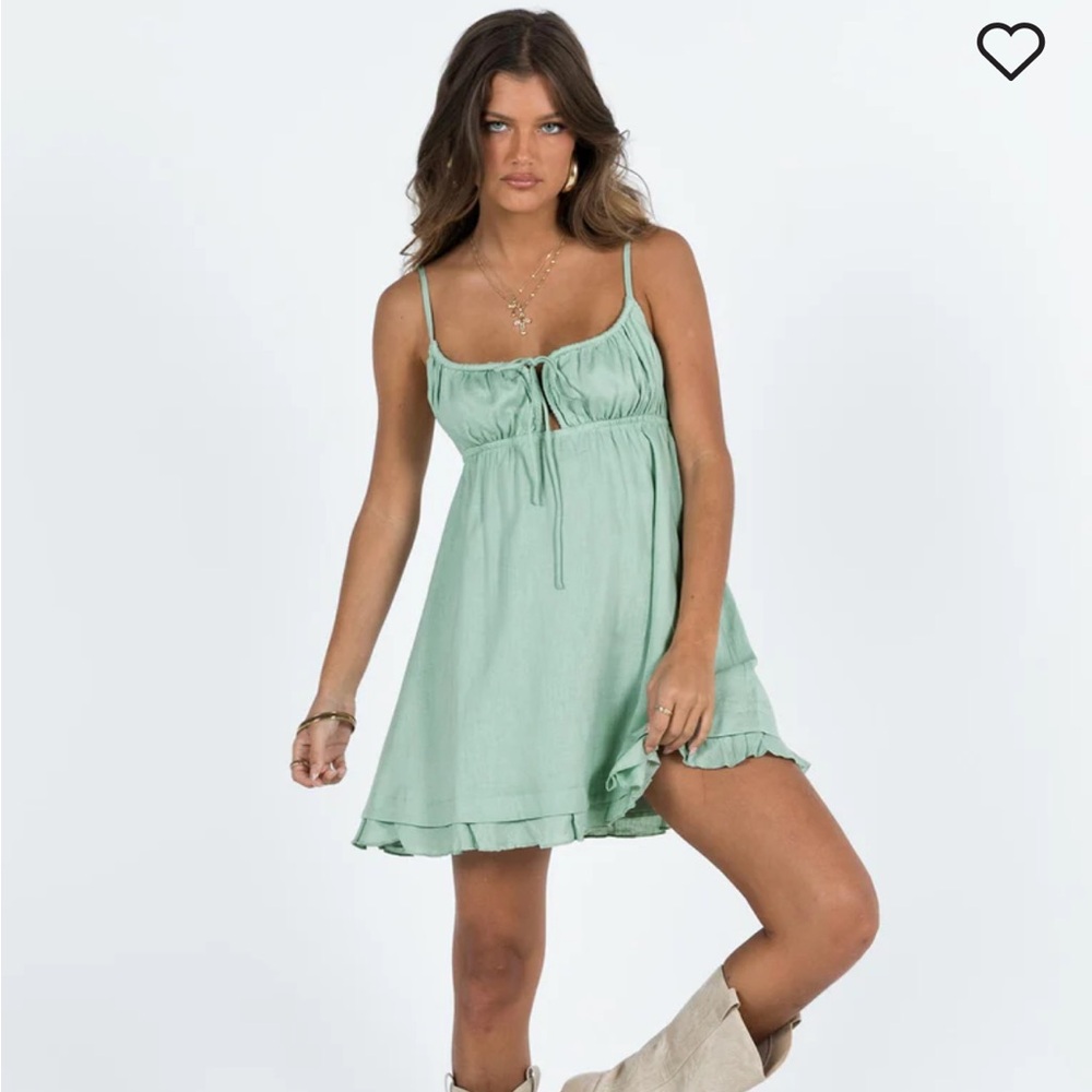 Princess Polly Green Mini Dress